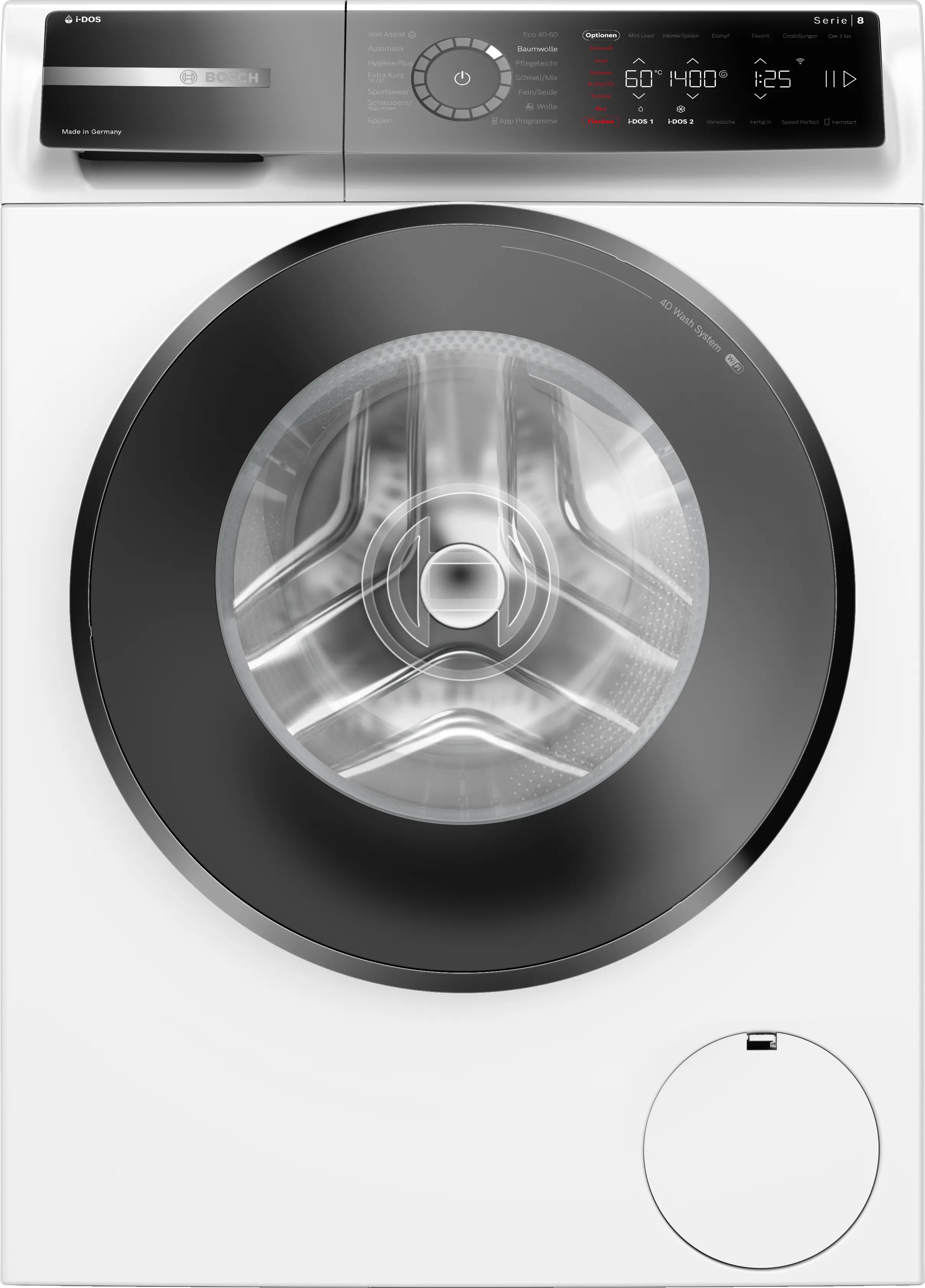 Bosch Serie 8 Waschmaschine, Frontlader 9 kg max. 1400 U/min.